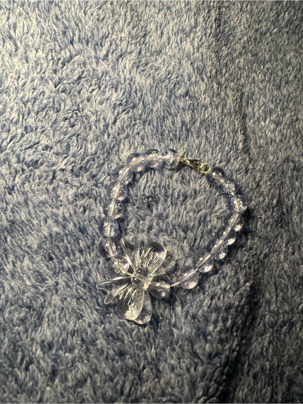 Clear Beaded Flower Bracelet - Women Jewelry